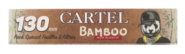 CARTEL " Bamboo" unbleached Papers +Tips Extra Long 130mm