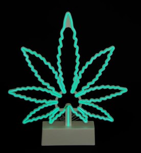 Neon Leuchte "Cannabis Leaf"
