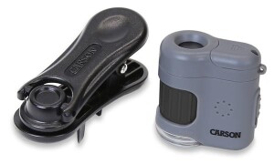 Carson MM-380 "Micro Mini" Mikroskop mit Smartphone Clip