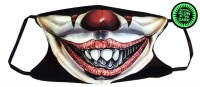 Mund- Gesichtsmaske "Glow in the dark - HORROR CLOWN"