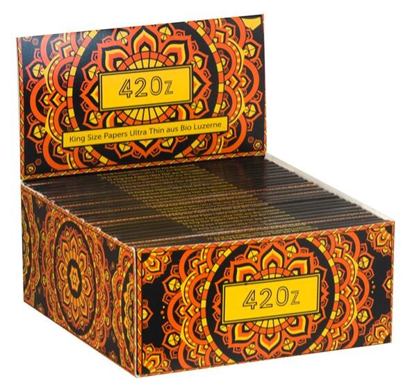 420z King Size Slim Ultra Thin Paper orange