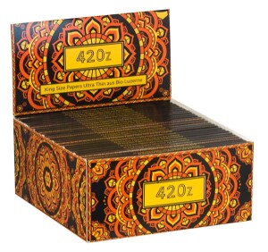 420z King Size Slim Ultra Thin Paper orange