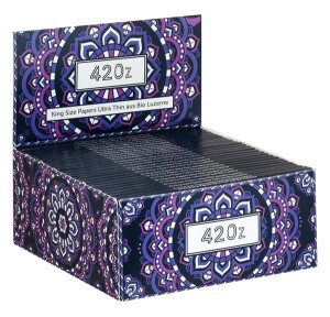 420z King Size Slim Ultra Thin Paper violet