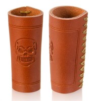 Lederhülle/Cover für Feuerzeuge "Skull"