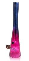 Hollandbong Glas blau-lila mit Kickloch