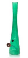 Hollandbong Glas grün mit Kickloch