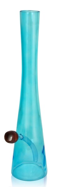 Hollandbong Glas hellblau ohne Kickloch