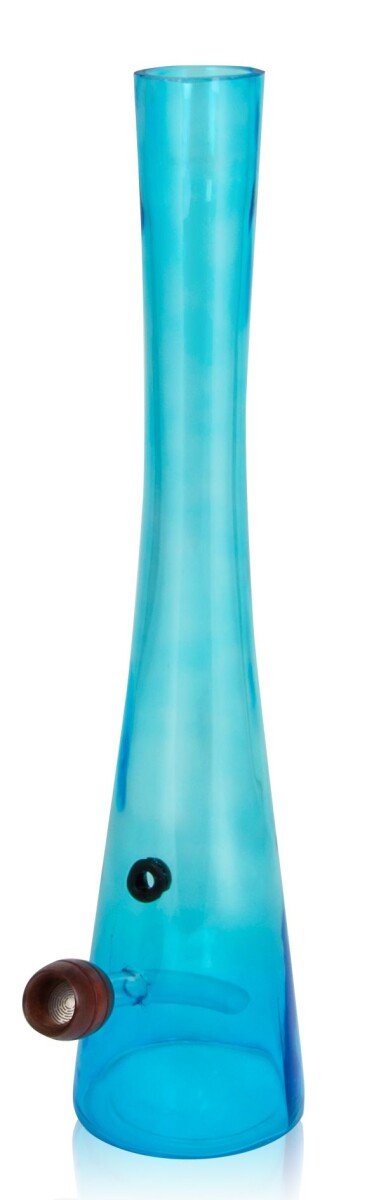Hollandbong Glas hellblau mit Kickloch