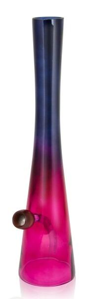 Hollandbong Glas blau-lila ohne Kickloch