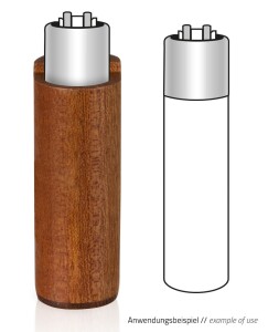 Holzcover "420 both sides", dunkel