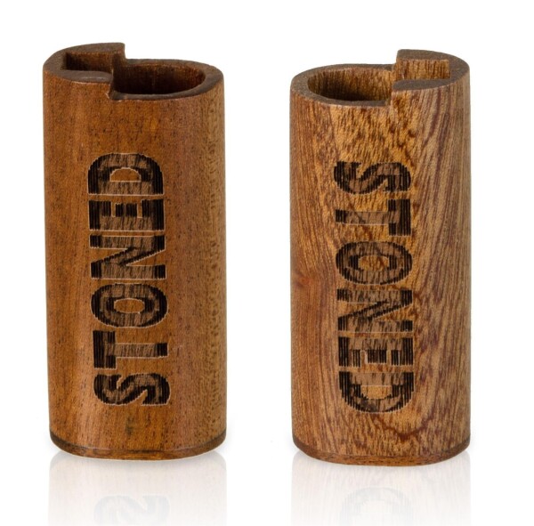 Holzcover "Stoned both sides", dunkel