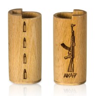 Holzcover "AK47 + bullets", hell