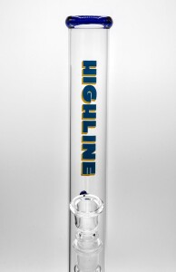 Highline Glasbong gerade 40cm hoch,BLAU
