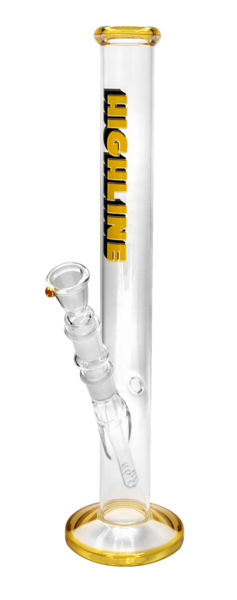 Highline Glasbong gerade 40cm hoch,GELB
