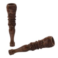 Rosenholz Chillum geschnitzt 13cm