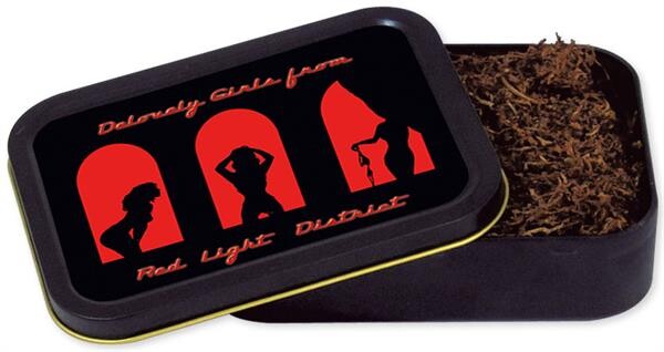 Große Metalldose "Red Light District"