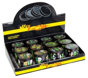 Aluminium Grinder "Full Print Hemp"