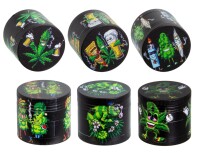 Aluminium Grinder "Full Print Hemp"