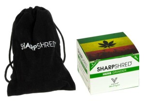 Aluminium Grinder 2tlg."Rasta Leaf"