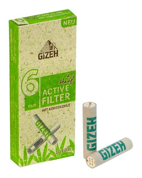 Gizeh Hanf Aktivkohlefilter Slim