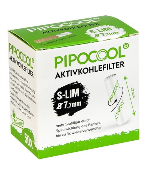 PipoCool Aktivkohlefilter Slim 50er