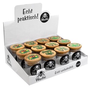 Woodoo Glas mit Bambusdeckel