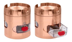 Aluminium Grinder Rosegold Ashtray