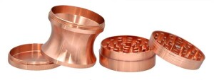 Grinder 4-Part Ø52mm, 62mm hoch "Rosegold-curved"