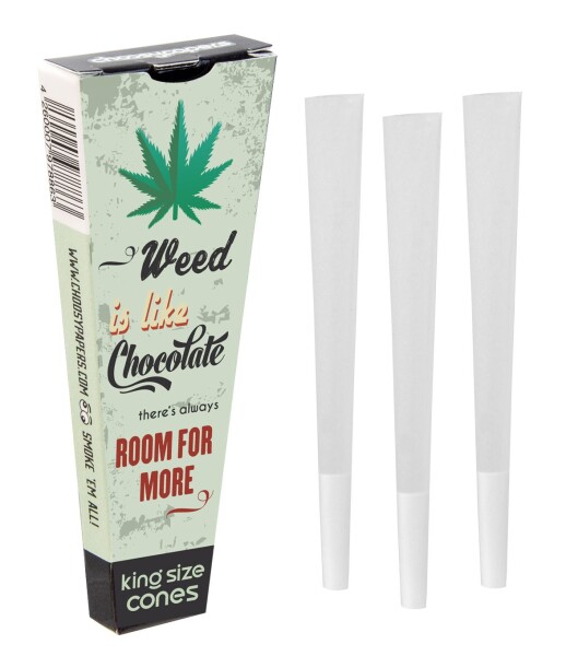 Choosypapers 3er Cones "Weed is like Chocolate..."