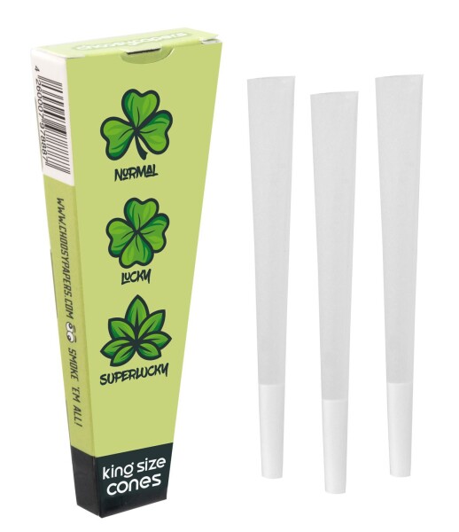 Choosypapers King Size Cones 3Pack, Superlucky