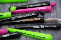 Joint Tube schwarz "Weed"