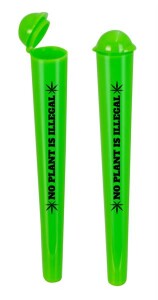 Jointhülle grün "No plant is illegal"
