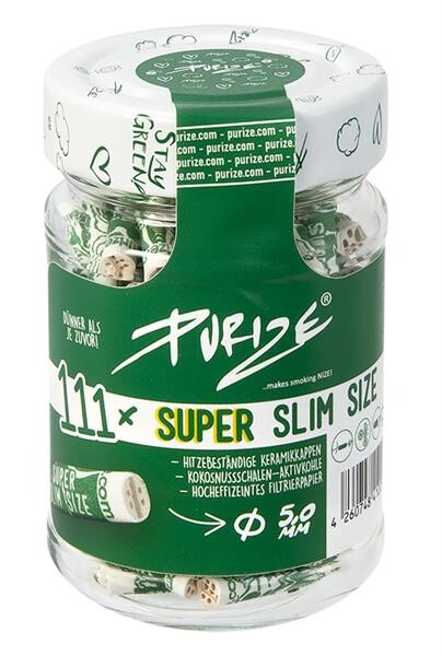 111 Purize Aktivkohlefilter im Beutel Super Slim