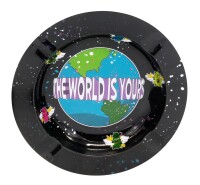 Metall Aschenbecher - The World Is Yours