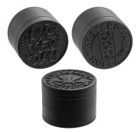 Metall Grinder 4Part "BLACK EMBOSSED-AMSTERDAM"