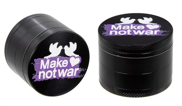 CNC Aluminium Grinder "Make love not War - Dove"