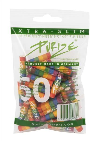 50 Purize RAINBOW XTRA SLIM Aktivkohlefilter