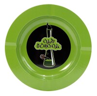 Metall Aschenbecher "Old School Hollandbong Green"