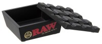 RAW edler Metallaschenbecher schwarz