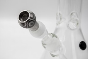 Edelstahlkopf 18,8 Schliff mit 12 Kühlrippen