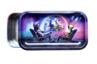 Metalldose mit Tray im Deckel "Blunt Orbit"