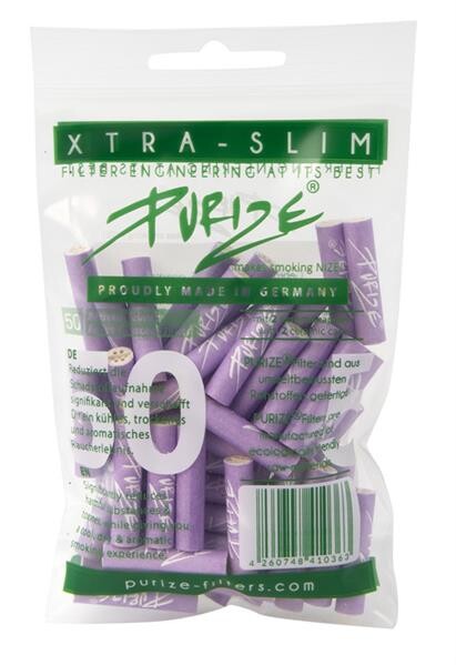 50 Purize LILA  XTRA SLIM Aktivkohlefilter
