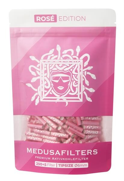 Medusa Aktivkohlefilter Rose Edition 6mm 250 Stück