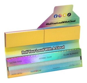 Cloudz Rainbow King Size Slim Paper & Regenbogen Filtertips