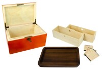 Holzbox luxuriös mit Schlüssel und Drehtablett" ROLLING SURPREME"