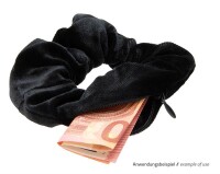 Versteck Samt Haargummi