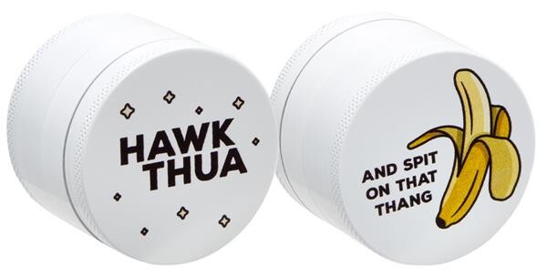"Hawk Thua - Banana" Aluminium Grinder weiß