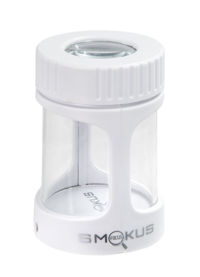 SMOKUS Focus Aufbewahrungsglas mit Licht weiß