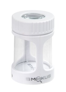 SMOKUS Focus Aufbewahrungsglas mit Licht weiß
