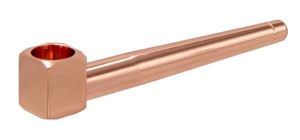 Messingpfeife, rosegold "KREFELDER"